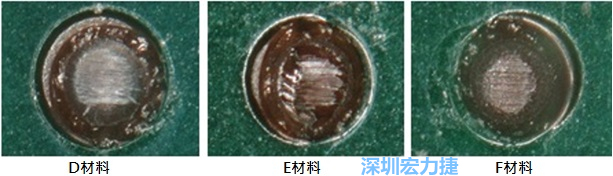 圖14- 冷球拉力試驗后，光學顯微鏡下的失效模式
