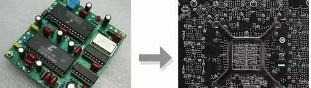 PCBA元器件由大變小，由稀疏到密集的變化趨勢