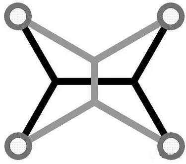 灰色Steiner樹(shù)不是最優(yōu)的，但黑色Steiner樹(shù)是最優(yōu)的。