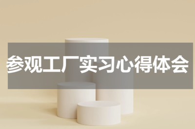 參觀工廠實習的心得體會——教育咨詢服務(wù)的啟示